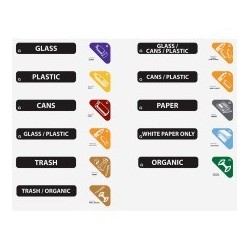 Rubbermaid Recycle Label Kit