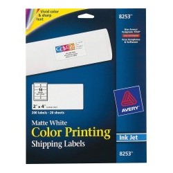 Avery Color Printing Labels