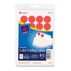 Avery Round Color Coding Label