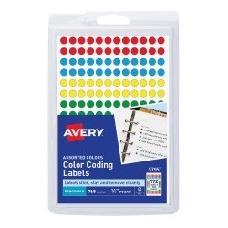 Avery Round Color-Coding Label