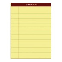 Tops Docket Gold Legal Pad