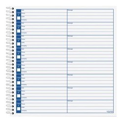 Adams Voice Mail Log Book