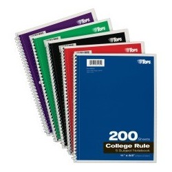 Tops 5-Subject Notebook