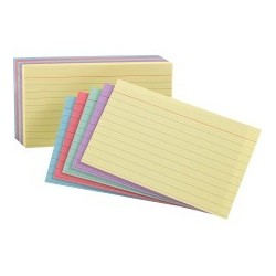 Oxford Ruled Index Cards