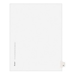 Avery Side-Tab Legal Index...