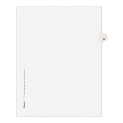 Avery Side-Tab Legal Index...