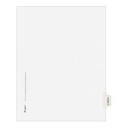 Avery Legal Exhibit Index...