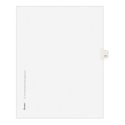 Avery Side-Tab Legal Index...