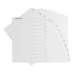 Sparco Table Of Contents...