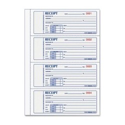 Rediform Rent Receipt Book