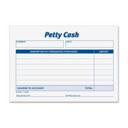 Adams Petty Cash Receipt Pad